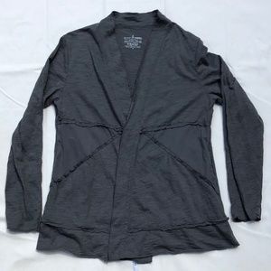 neon buddha soft jersey jacket, gray, women's M